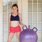 Danni Rivers in 'Yoga Ball Dildo'